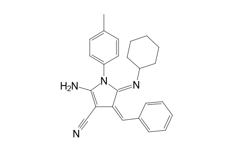 (Z)-2-Amino-4-((Z)-benzylidene)-5-(cyclohexylimino)-1-(p-tolyl)-4,5-dihydro-1H-pyrrole-3-carbonitrile