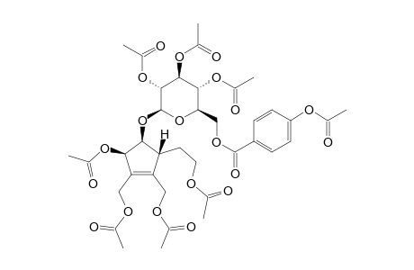 5-BETA-HYDROXY-1-O-(6'-O-PARA-HYDROXYBENZOYL)-BETA-D-GLUCOPYRANOSYL-EUCOMMIOL-OCTAACETATE