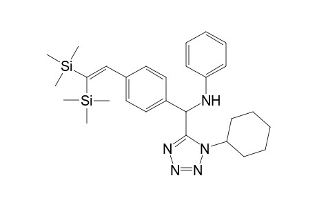 N-{[4-(2,2-Bis(trimethylsilyl)ethenyl)phenyl](1-cyclohexyl-1Htetrazol-5-yl)methyl}aniline