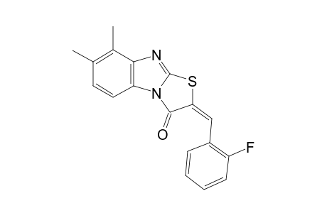 (2E)-2-(2-Fluorobenzylidene)-7,8-dimethyl[1,3]thiazolo[3,2-a]benzimidazol-3(2H)-one