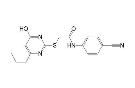 acetamide, N-(4-cyanophenyl)-2-[(4-hydroxy-6-propyl-2-pyrimidinyl)thio]-