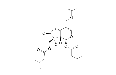 JATAMANVALTRATE_J;(1-S,7-S,8-R,9-S)-11-ACETOXY-7-HYDROXY-1,10-DIISOVALEROXYVALTRATE_HYDRIN