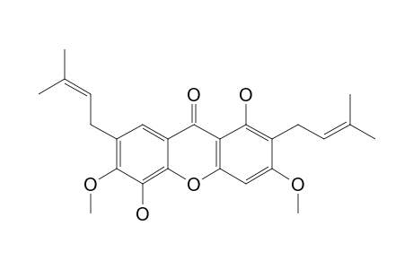 1,5-DIHYDROXY-3,6-DIMETHOXY-2,7-DIPRENYLXANTHONE