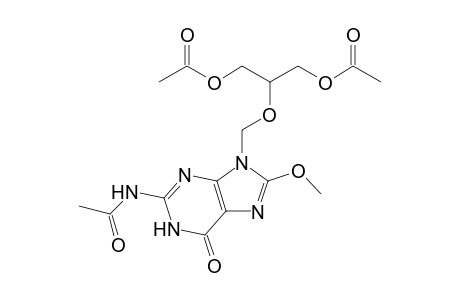 N2-Acetyl-8-methoxy-9-[(1,3-diacetoxy-2-propoxy)methyl]guanine