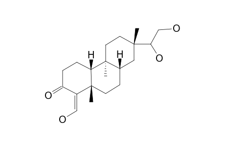 TAGALSIN_T;(5-S*,8-S*,9-S*,10-R*,13-S*)-15-ZETA,16,18-TRIHYDROXYDOLABR-4-(18)-EN-3-ONE