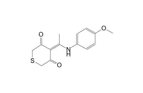 2H-thiopyran-3,5(4H,6H)-dione, 4-[1-[(4-methoxyphenyl)amino]ethylidene]-