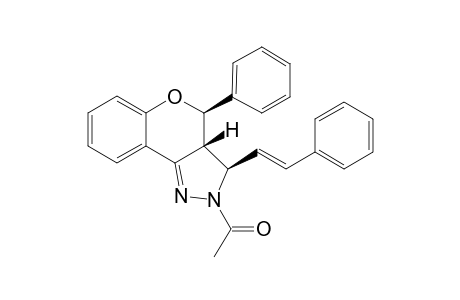 (TRANS-3,3A)-(TRANS-3A,4)-2,3,3A,4-TETRAHYDRO-2-ACETYL-4-PHENYL-3-STYRYL-[1]-BENZOPYRANO-[4,3-C]-PYRAZOLE