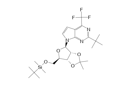 2-TERT.-BUTYL-7-[5-O-(TERT.-BUTYLDIMETHYLSILYL)-2,3-O-(1-METHYLETHYLIDEN)-BETA-D-RIBOFURANOSYL]-4-TRIFLUOROMETHYL-PYRROLO-[2,3-D]-PYRIMIDINE