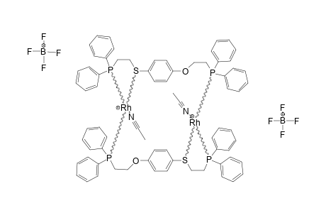 [[(1-(PH2PCH2CH2O)-4-(PH2PCH2CH2S)-C6H4)-(2)]-RH2]-[BF4-(2)]*CH3CN