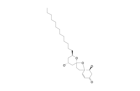 ACULEATOL_E;2-R*,4-R*,6-S*,8-R*,9-S*-4,9-DIHYDROXY-2-TRIDECYL-1,7-DIOXADISPIRO-[5.1.5.2]-PENTADEC-12-EN-11-ONE