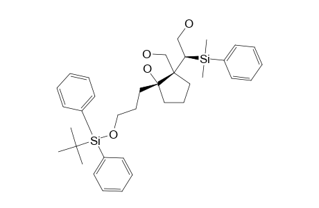 RAC-(1R,2R)-1-[3-[(TERT.-BUTYLDIPHENYLSILYL)-OXY]-PROPYL]-2-[(S)-1-DIMETHYL-(PHENYL)-SILYL]-2-(HYDROXYETHYL)-2-(HYDROXYMETHYL)-CYCLOPENTANOL