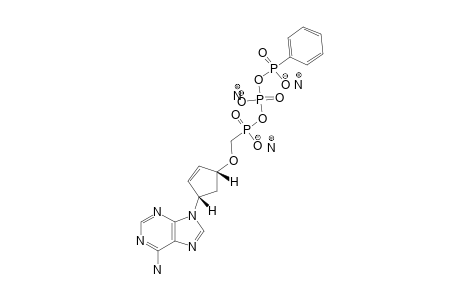 (1'S,4'R)-9-[4'-(HYDROXY)-[[(PHENYL)-HYDROXYPHOSPHORYLOXY]-HYDROXYPHOSPHORYLOXY]-PHOSPHORYLMETHOXY)-CYCLOPENT-2'-ENYL]-ADENINE-(TRIS-AMMONIUM-SALT)