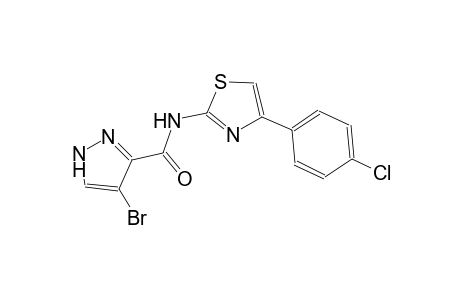 4-Bromanyl-N-[4-(4-chlorophenyl)-1,3-thiazol-2-yl]-1H-pyrazole-5-carboxamide