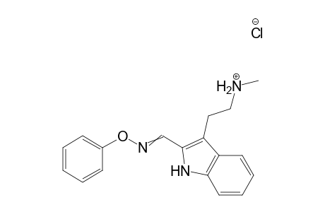 N-Methyl-2-(2-phenoxyiminomethyl-indol-3-yl)-ethylammoniumchloride