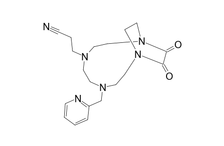 4-(2-CYANOETHYL)-7-(2-PICOLYL)-1,4,7,10-TETRAAZABICYCLO-[8.2.2]-TETRADECANE-11,12-DIONE