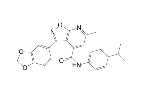 3-(1,3-benzodioxol-5-yl)-N-(4-isopropylphenyl)-6-methylisoxazolo[5,4-b]pyridine-4-carboxamide