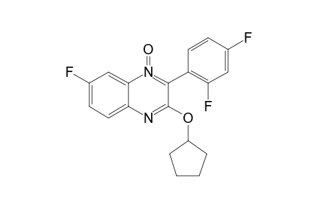 3-(CYCLOPENTYLOXY)-7-FLUORO-2-(2,4-DIFLUOROPHENYL)-QUINOXALINE-N-OXIDE