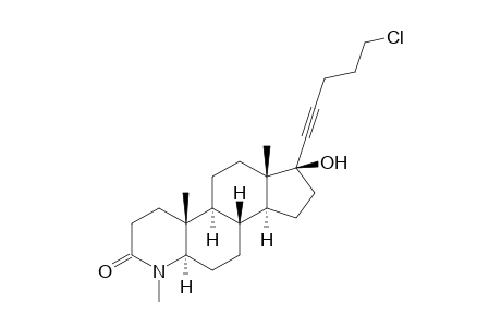 (1S,3aS,3bR,5aR,9aR,9bS,11aS)-1-(5-chloranylpent-1-ynyl)-6,9a,11a-trimethyl-1-oxidanyl-2,3,3a,3b,4,5,5a,8,9,9b,10,11-dodecahydroindeno[5,4-f]quinolin-7-one