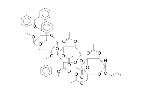 METHYL[ALLYL-2,3,6,2',3'-PENTA-O-ACETYL-4'-O-(2,3,4,6-TETRA-O-BENZYL-ALPHA-D-GALACTOPYRANOSYL)-BETA-CELLOBIOSIDE]URONATE