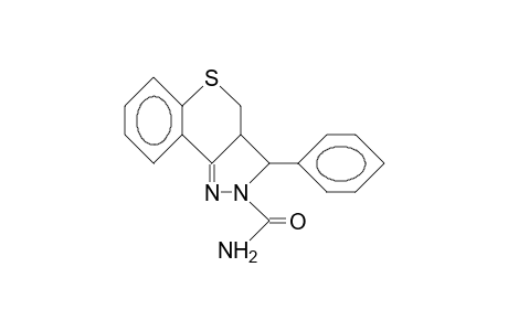 cis-3-H,3a-H-2-Carbamoyl-3-phenyl-2,3,3a,4-tetra hydro(1)benzothiapyrano(4,3-C)pyrazole