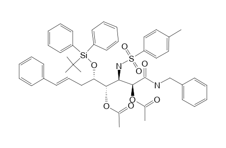 [2S,3R,4S,5S,(7E)]-2,4-DIACETOXY-N-BENZYL-5-(TERT.-BUTYLDIPHENYLSILYLOXY)-8-PHENYL-3-(TOSYLAMINO)-OCT-7-ENAMIDE