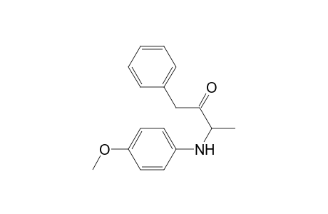 2-Butanone, 3-[(4-methoxyphenyl)amino]-1-phenyl-