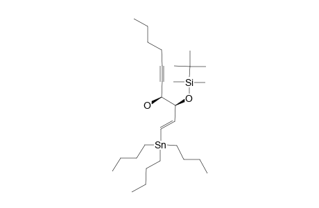 (1E,3R*,4R*)-3-[(TERT.-BUTYLDIMETHYLSILYL)-OXY]-1-(TRIBUTYLSTANNYL)-DEC-1-EN-5-YN-4-OL;SYN-ISOMER