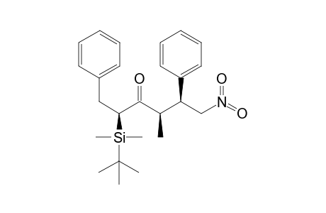 1,5-Diphenyl-6-nitro-4-methyl-2-(t-butyldimethylsilyl)hexan-3-one