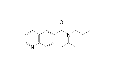 Quinoline-6-carboxamide, N-(2-butyl)-N-isobutyl-