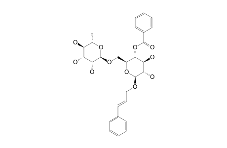 CINNAMRUTINOSE-B;4'-O-BENZOYL-1'-BETA-O-CINNAMYLRUTINOSIDE