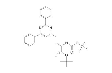 (S)-ALPHA-TERT.-BUTOXYCARBONYLAMINO-GAMMA-(2,6-DIPHENYLPYRIMIDIN-4-YL)-BUTYRIC-ACID-ALPHA-TERT.-BUTYLESTER