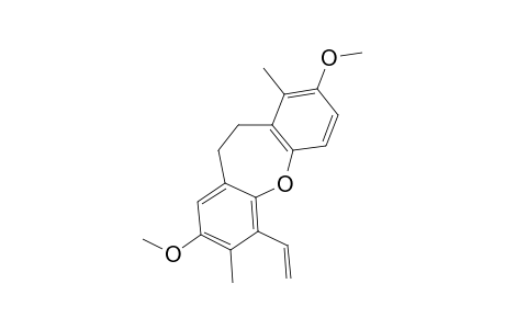 2,8-DIMETHOXY-1,7-DIMETHYL-6-VINYL-10,11-DIHYDRO-DIBENZ-[B,F]-OXEPIN