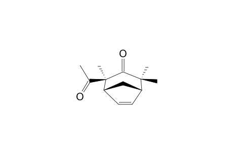 (1RS,2SR,5SR)-2-ACETYL-2,4,4-TRIMETHYLBICYCLO-[3.2.1]-OCT-6-EN-3-ONE