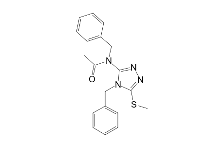 5-(N-ACETYL-N-BENZYLAMINO)-4-BENZYL-3-METHYLTHIO-4H-1,2,4-TRIAZOLE