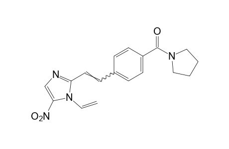 p-[2-(5-nitro-1-vinylimidazol-2-yl)vinyl]phenyl 1-pyrrolidinyl