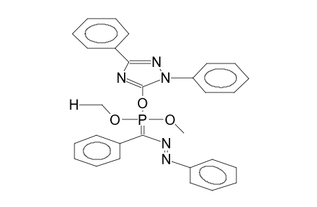 DIMETHOXY(1,3-DIPHENYL-1,2,4-TRIAZOL-5-YLOXY)(ALPHA-PHENYLAZOBENZYLIDENE)PHOSPHORANE