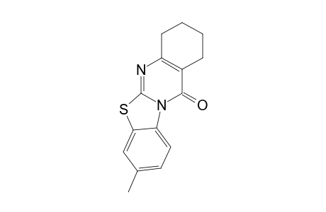 8-METHYL-1,2,3,4-TETRAHYDRO-12H-BENZOTHIAZOLO-[2,3-B]-QUINAZOLIN-12-ONE