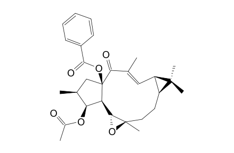 (-)-(12-E,2-S,3-S,4-R,5-R,6-R,9-S,11-S,15-R)-3-ACETOXY-15-BENZOYLOXY-5,6-EPOXYLATHYR-12-EN-14-ONE