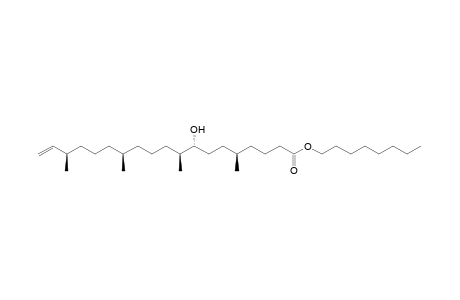 Plucheasesterterpenyl ester [Octyl 8-hydroxy-9,13,17-trimethylnonadec-18-en-1-oate]