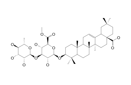 OLEANOLIC-ACID-3-O-ALPHA-L-RHAMNOPYRANOSYL-(1->3)-6'-O-METHYL-BETA-D-GLUCURONOPYRANOSIDE