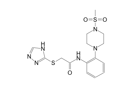 acetamide, N-[2-[4-(methylsulfonyl)-1-piperazinyl]phenyl]-2-(4H-1,2,4-triazol-3-ylthio)-