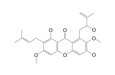 1,6-DIHYDROXY-8-(2-HYDROXY-3-METHYLBUT-3-ENYL)-3,7-DIMETHOXY-2-(3-METHYLBUT-2-ENYL)-XANTHONE