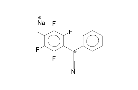 ALPHA-(4-METHYLTETRAFLUOROPHENYL)-ALPHA-PHENYLACETONITRILE, SODIUM SALT