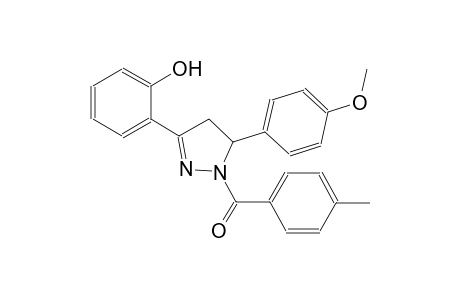 2-[5-(4-methoxyphenyl)-1-(4-methylbenzoyl)-4,5-dihydro-1H-pyrazol-3-yl]phenol