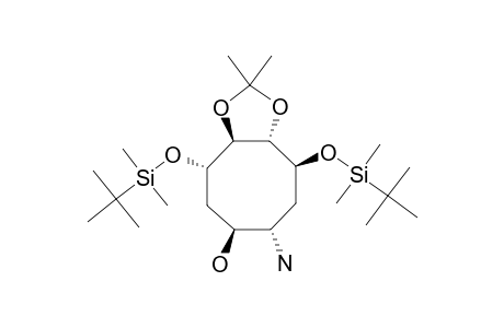 (1S,2S,3S,4S,6S,7S)-7-AMINO-1,4-DI-O-TERT.-BUTYLDIMETHYLSILYL-2,3-O-METHYLETHYLIDENE-CYCLOOCTANE-1,2,3,4,6-PENTOL