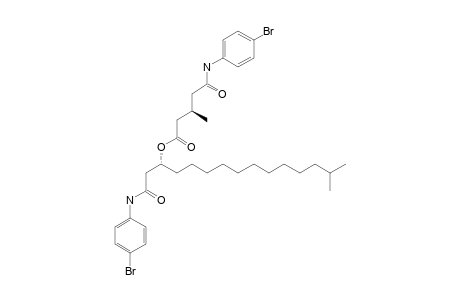 (3-R,1'-S)-1'-{[N-(4-BROMOPHENYL)-CARBAMOYL]-METHYL}-12'-METHYLTRIDECYL-4-[N-(4-BROMOPHENYL)-CARBAMOYL]-3-METHYLBUTANOATE