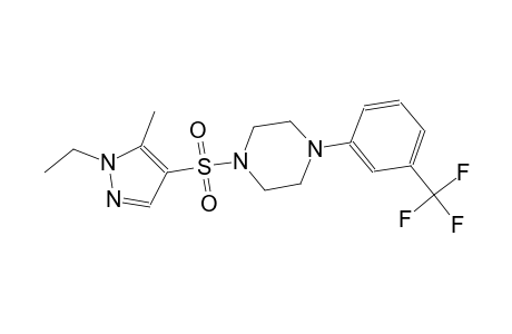 1-[(1-ethyl-5-methyl-1H-pyrazol-4-yl)sulfonyl]-4-[3-(trifluoromethyl)phenyl]piperazine