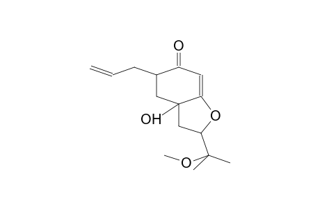 6(2H)-BENZOFURANONE, 3,3a,4,5-TETRAHYDRO-3a-HYDROXY-2-(1-METHOXY-1-METHYLETHYL)-5-(2-PROPENYL)-