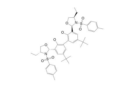 5,5'-DI-TERT.-BUTYL-3,3'-BIS-[(2R,4R)-4-ETHYL-3-(4-METHYLBENZENESULFONYL)-1,3-OXAZOLIDINYL]-BIPHENYL-2,2'-DIOL