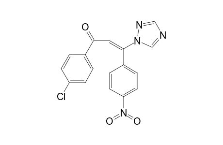 E-3-(4-NITROPHENYL)-3-(1-H-1,2,4-TRIAZOL-1-YL)-1-(4-CHLOROPHENYL)-2-PROPEN-1-ONE;MAJOR_ISOMER